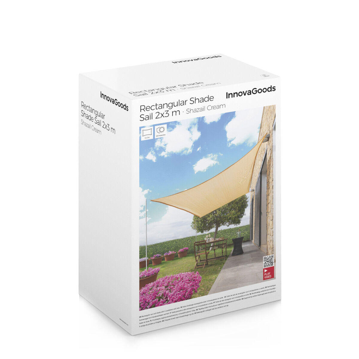 TOLDO VELA DE SOMBRA RECTANGULAR Shazail InnovaGoods 2 x 3 m