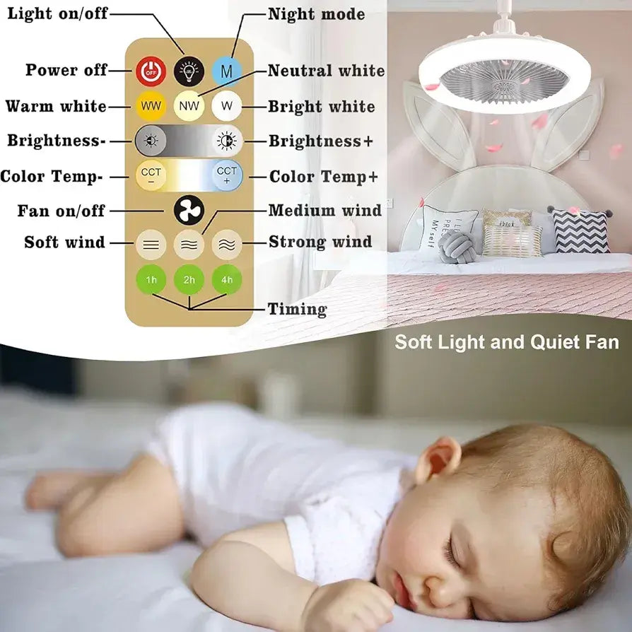 VENTILADOR DE TECHO con LUZ LED FEIFAN