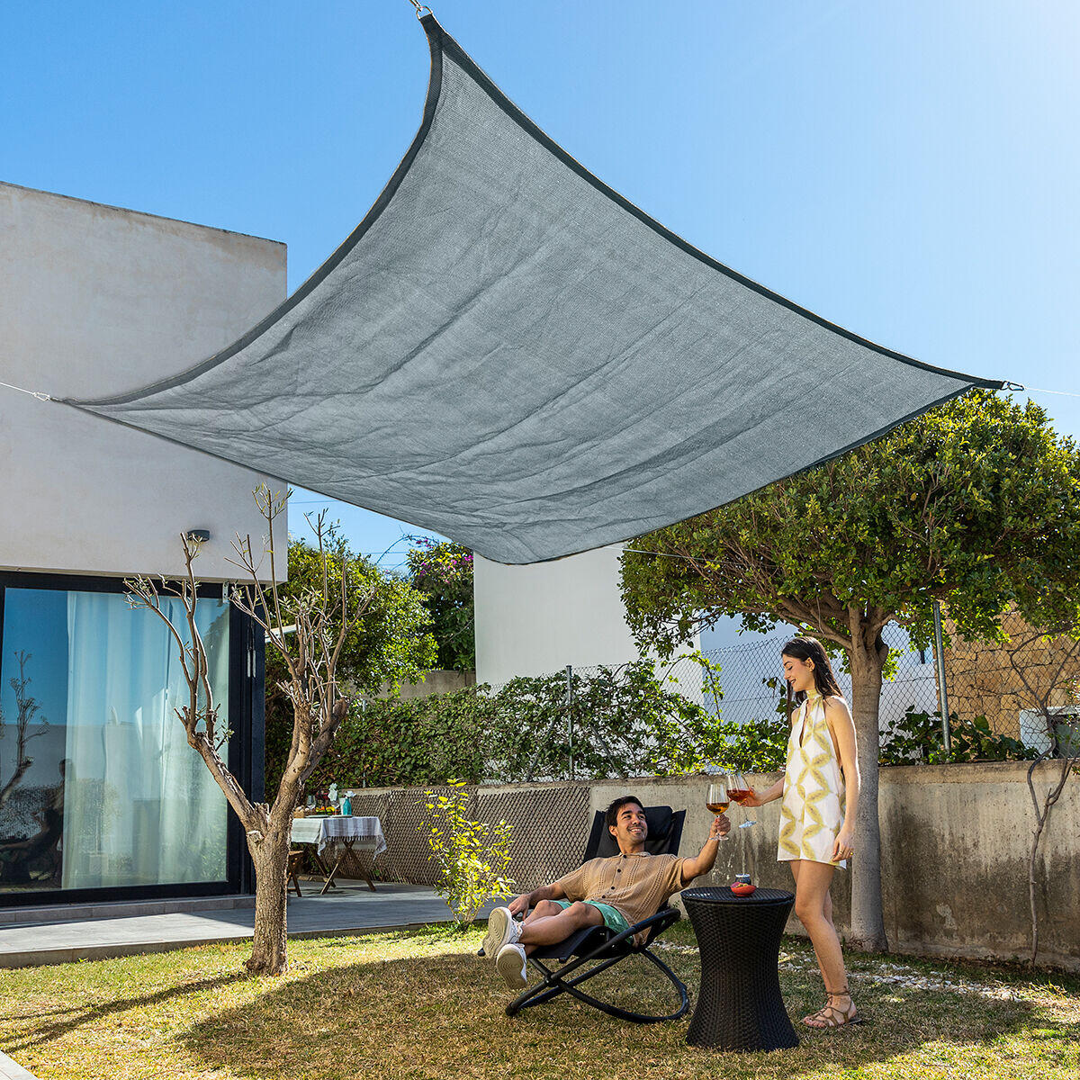 TOLDO VELA DE SOMBRA RECTANGULAR Shazail InnovaGoods 2 x 3 m