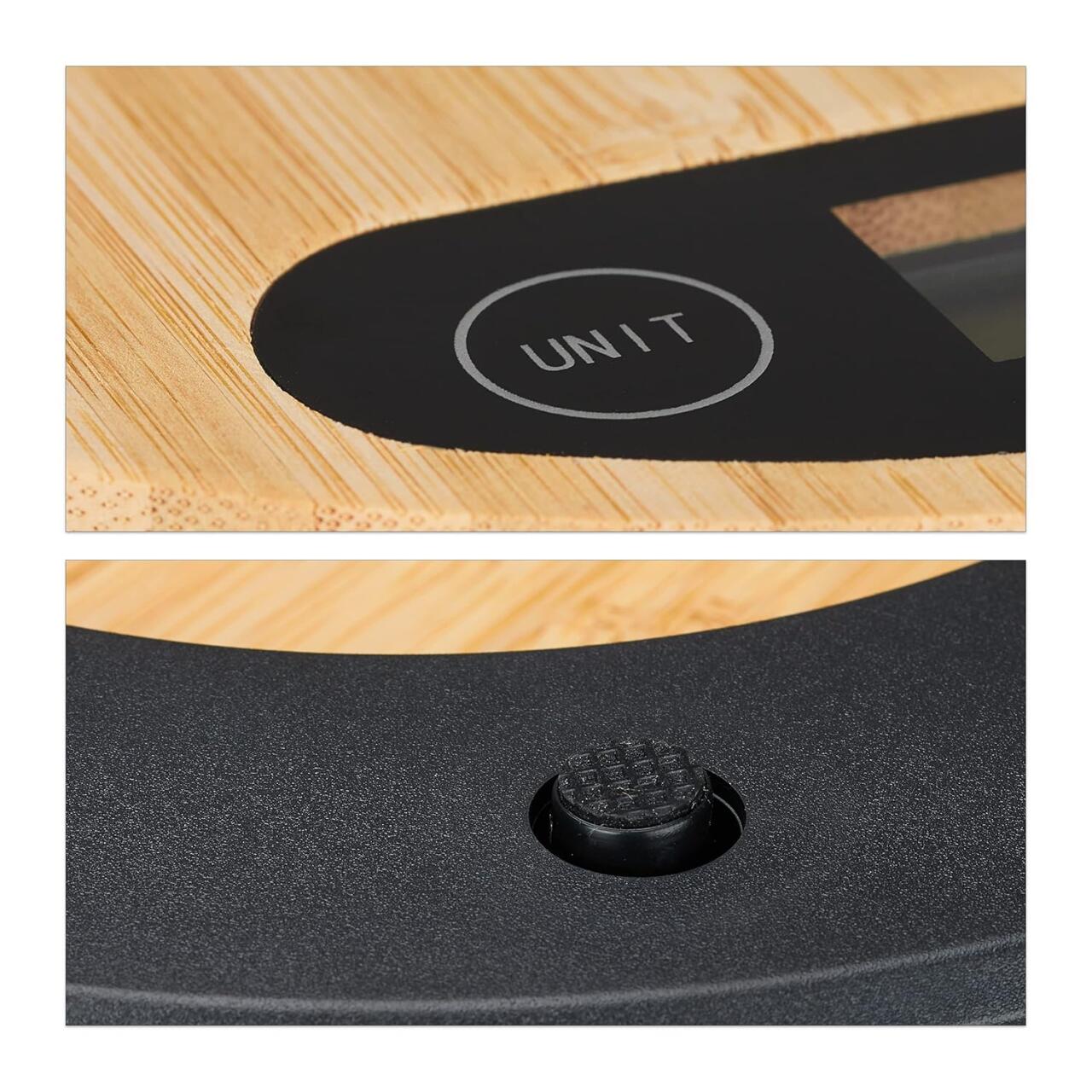 BALANZA DE COCINA DIGITAL DE BAMBU – Precisión, Estilo y Sostenibilidad