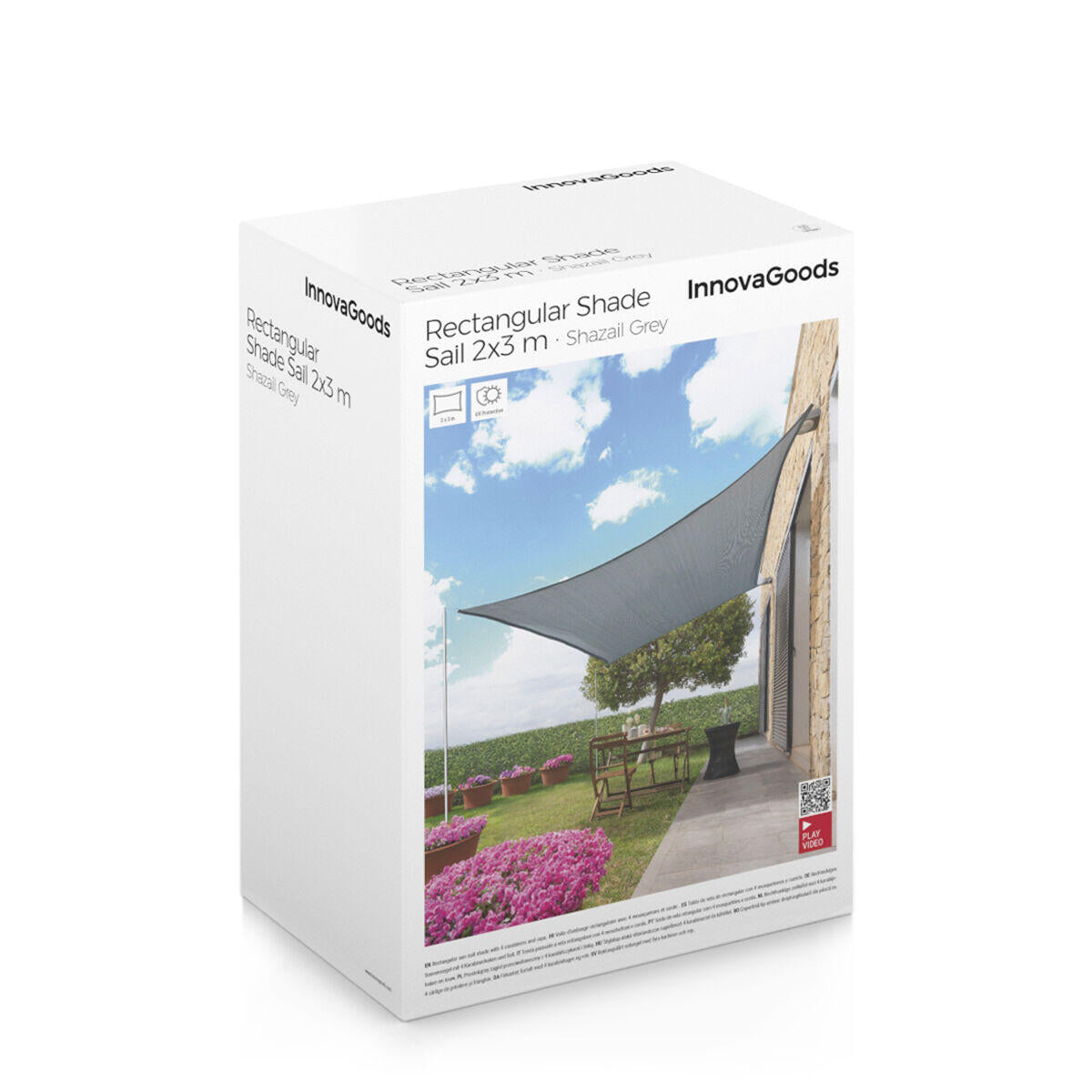 TOLDO VELA DE SOMBRA RECTANGULAR Shazail InnovaGoods 2 x 3 m